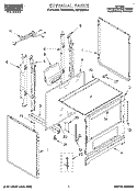 Part Location Diagram of 4321257 Whirlpool Frame, Front