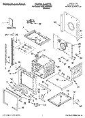 OVEN PARTS Diagram and Parts List for KEBC167MSS02  KitchenAid Wall Oven