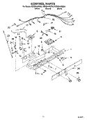 CONTROL Diagram and Parts List for GD5SHAXKT02  Whirlpool Refrigerator