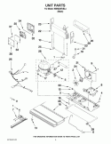 UNIT PARTS Diagram and Parts List for KBRS20EVBL4  KitchenAid Refrigerator
