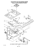 COOKTOP AND MANIFOLD , LITERATURE AND OPTIONAL Diagram and Parts List for SF302BSRW4  Whirlpool Range