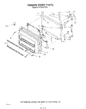 FREEZER DOOR Diagram and Parts List for ET20DKXTG01  Whirlpool Refrigerator