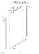 CABINET TRIM Diagram and Parts List for KSSP48QFB05  KitchenAid Refrigerator