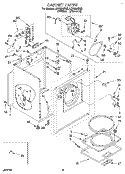 SECTION Diagram and Parts List for LET5624BW0  Whirlpool Dryer