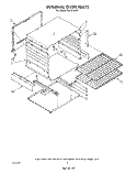 INTERNAL OVEN Diagram and Parts List for FGP210VL1  Whirlpool Range