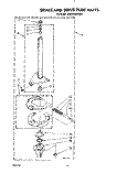 BRAKE AND DRIVE TUBE Diagram and Parts List for KAWE540WAL2  KitchenAid Washer