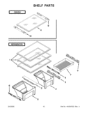 SHELF PARTS Diagram and Parts List for WRT1L1TZYS01  Whirlpool Refrigerator