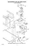 MAGNETRON AND AIR FLOW Diagram and Parts List for KEMI300SBL0  KitchenAid Microwave Oven Combo