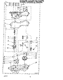 WASHER GEARCASE Diagram and Parts List for LT5005XMW0  Whirlpool Washer Dryer Combo