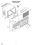 CABINET PARTS Diagram and Parts List for ACE244XR2  Whirlpool Air Conditioner
