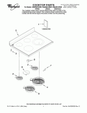 Part Location Diagram of WPW10204680 Whirlpool Dual Surface Element - 2700W