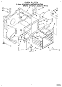 OVEN Diagram and Parts List for RF364BXBW0  Whirlpool Range