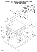 BURNER BOX, GAS VALVES, AND SWITCHES Diagram and Parts List for SC8630EBB1  Whirlpool Cooktop