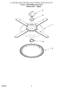 LOWER WASHARM AND STRAINER Diagram and Parts List for KUDS24SEBS4  KitchenAid Dishwasher