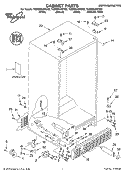 CABINET PARTS Diagram and Parts List for 7GS6SHAXKT02  Whirlpool Refrigerator