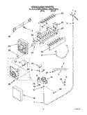 ICE MAKER, OPTIONAL Diagram and Parts List for KSRD22FKBT02  KitchenAid Refrigerator