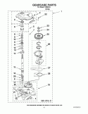 GEARCASE PARTS Diagram and Parts List for IV4600X0  Inglis Washer