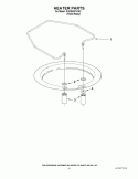 HEATER PARTS Diagram and Parts List for KUDS40FVPA2  KitchenAid Dishwasher