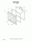 DOOR PARTS Diagram and Parts List for EH101FXRQ01  Whirlpool Freezer