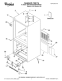 CABINET PARTS Diagram and Parts List for EB9FVBLWS05  Whirlpool Refrigerator