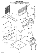 UNIT PARTS Diagram and Parts List for ET1FHTXMQ00  Whirlpool Refrigerator
