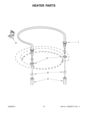 HEATER PARTS Diagram and Parts List for WDF510PAYS8  Whirlpool Dishwasher