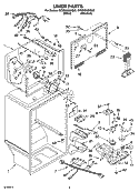 LINER PARTS Diagram and Parts List for GT9SHKXMS02  Whirlpool Refrigerator