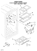LINER PARTS Diagram and Parts List for EL87TRRRQ00  Whirlpool Refrigerator
