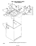 TOP AND CABINET , LITERATURE AND OPTIONAL Diagram and Parts List for LA5530XPW0  Whirlpool Washer