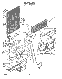 UNIT Diagram and Parts List for ET16AKXSW01  Whirlpool Refrigerator