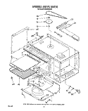 STIRRER DRIVE Diagram and Parts List for RM288PXV3  Whirlpool Microwave Oven Combo