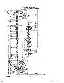 GEARCASE Diagram and Parts List for LT5000XVW0  Whirlpool Washer Dryer Combo