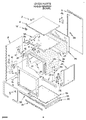 OVEN Diagram and Parts List for RM765PXAB1  Whirlpool Wall Oven