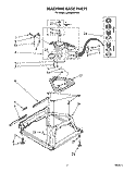 MACHINE BASE Diagram and Parts List for LA9680XWN0  Whirlpool Washer