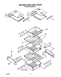 REFRIGERATOR SHELF Diagram and Parts List for KSSS42MWX00  KitchenAid Refrigerator