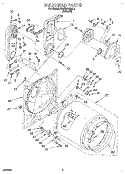 BULKHEAD Diagram and Parts List for KGYE678BAL0  KitchenAid Dryer