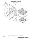INTERNAL OVEN Diagram and Parts List for SB100PES1  Whirlpool Range