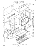 UPPER OVEN Diagram and Parts List for RE963PXKT0  Whirlpool Range