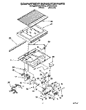 COMPARTMENT SEPARATOR Diagram and Parts List for KTRC20KBAL00  Whirlpool Refrigerator