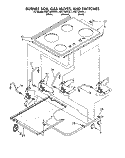 SECTION Diagram and Parts List for KGCT365XAL1  KitchenAid Cooktop