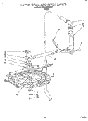 UPPER WASH AND RINSE Diagram and Parts List for KUDJ230YWH3  KitchenAid Dishwasher