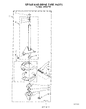 BRAKE AND DRIVE TUBE Diagram and Parts List for LA5668XTW0  Whirlpool Washer