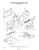 AIR FLOW AND CONTROL Diagram and Parts List for AR1200XW1  Whirlpool Air Conditioner