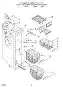 FREEZER LINER Diagram and Parts List for GD27DFXFW01  Whirlpool Refrigerator