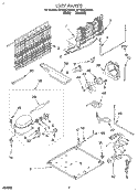 UNIT Diagram and Parts List for ET18GKXDW01  Whirlpool Refrigerator