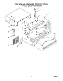 TOP GRILLE AND UNIT COVER Diagram and Parts List for KBRS36MHW00  KitchenAid Refrigerator