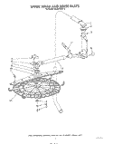 UPPER WASH AND RINSE Diagram and Parts List for 4KUDP220T2  KitchenAid Dishwasher