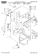 CABINET Diagram and Parts List for RT12DKXEL00  Roper Refrigerator