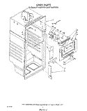 LINER Diagram and Parts List for ET18JMXWM01  Whirlpool Refrigerator