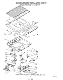 COMPARTMENT SEPARATOR Diagram and Parts List for ET16JMYSN01  Whirlpool Refrigerator
